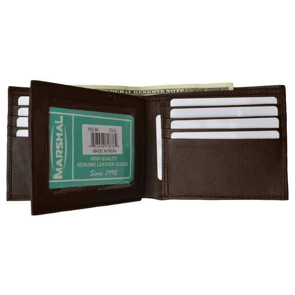 Men's Multi-Card Compact Center Flip Bifold Wallet P 52 (C)