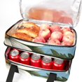thumbnail image 5 of Daisy Double Layered Insulated Lunch Bag with Two Compartments, Large Capacity, Hand-Held, 7.1x11.4x16.1 Inches, 5 of 6