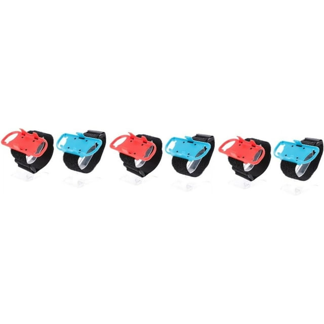 HUGFEGWE 6 Pcs Bracelet de Poignet Contrôleur Sangle de Poignet Interrupteur Interrupteur de Roue Capuchons de Bouton Interrupteur Cordon d'Alimentation Brassard de Course Interrupteur Poignées de Pouce Support d'Interrupteur de Console Bracelets Accessoire de Jeu CA919-67485