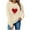 Beige, variant on SOOMLON Valentines Day Sweatshirts for Women Lover Valentines Gift Tunic Long Sleeve Scoop Neck Hoodies Tops Funny Heart Graphic Pullovers Shirts Fashion Holiday Clothes 2025 Beige XL