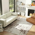 thumbnail image 7 of Resenkos 5x7 Machine Washable Area Rug - Non-Slip Modern Abstract Carpet for Living Room, Bedroom, Dining Room, Mixed-Brown, 7 of 7