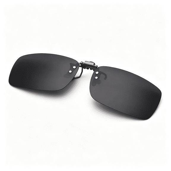 HBMYN Polarized Clip-On Flip Up Sunglasses over Prescription Glasses for Women Men Metal Clip Rimless Sun Glasses Polarized Flip Up Metal Clip Flip Up Sunglasses