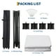 thumbnail image 5 of QinaQin Carpa canopy pop up de 10 x 10 pies, armado con un botón, bolsa con ruedas, 4 bolsas de peso y 3 alturas ajustables para fiestas, camping o playa, 5 of 9