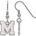 thumbnail image 1 of Sterling Silver S. Rh-P Logoart Univeristy Of Memphis Small Dangle Earrings (31 X 13) Made In United States ss049ump, 1 of 5