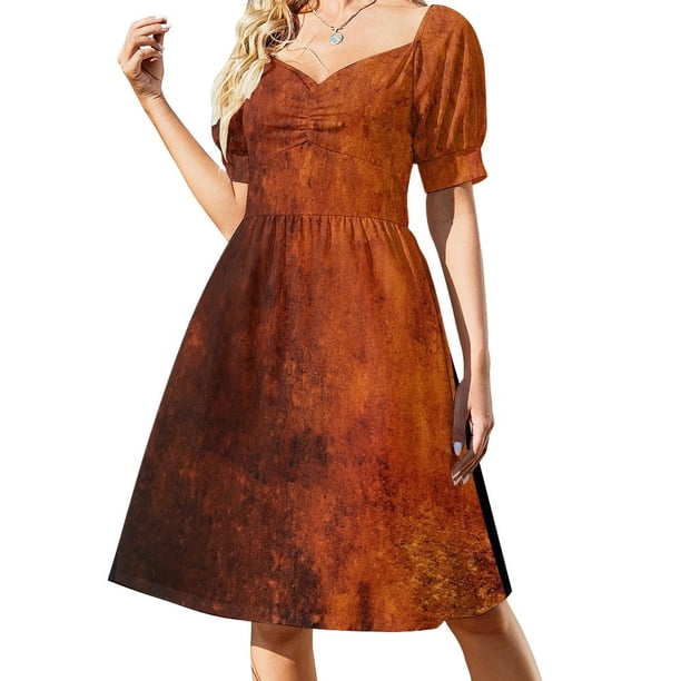 Vestido de manga corta con placa de cobre Vestidos de verano para mujer Tendencia de ropa de mujer Vestidos de noche para mujer