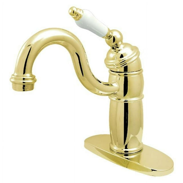 Kingston Brass KB1482PL 9,44 Po. Victorian Robinet de Bar Monobloc à Poignée Unique, Laiton Poli
