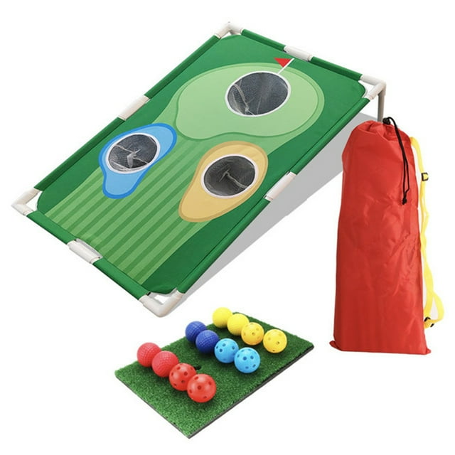 Ensemble de Jeu de Golf Extérieur Portable avec Sac de Rangement