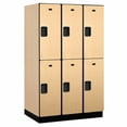 thumbnail image 3 of 15" Wide Double Tier Designer Wood Locker - 3 Wide - 6 Feet High - 24 Inches Deep - Maple, 3 of 4