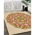 thumbnail image 3 of Ahgly Company Machine Washable Indoor Rectangle Transitional Khaki Gold Area Rugs, 7' x 9', 3 of 7