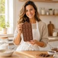 thumbnail image 6 of Chocolate Bar Silicone Mold Tray for Homemade Candy Making Flexible Non Stick Break Apart Protein Bar Pan for Professional Confectionery and Baking 6x5 Inch, 6 of 6