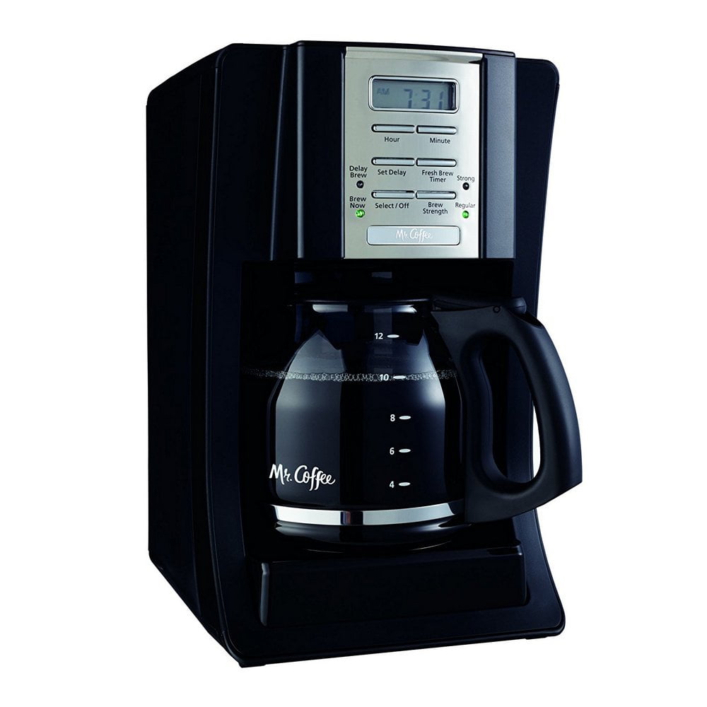 Mr. Coffee BVMCSJX23 12Cup Programmable Coffeemaker Black Walmart