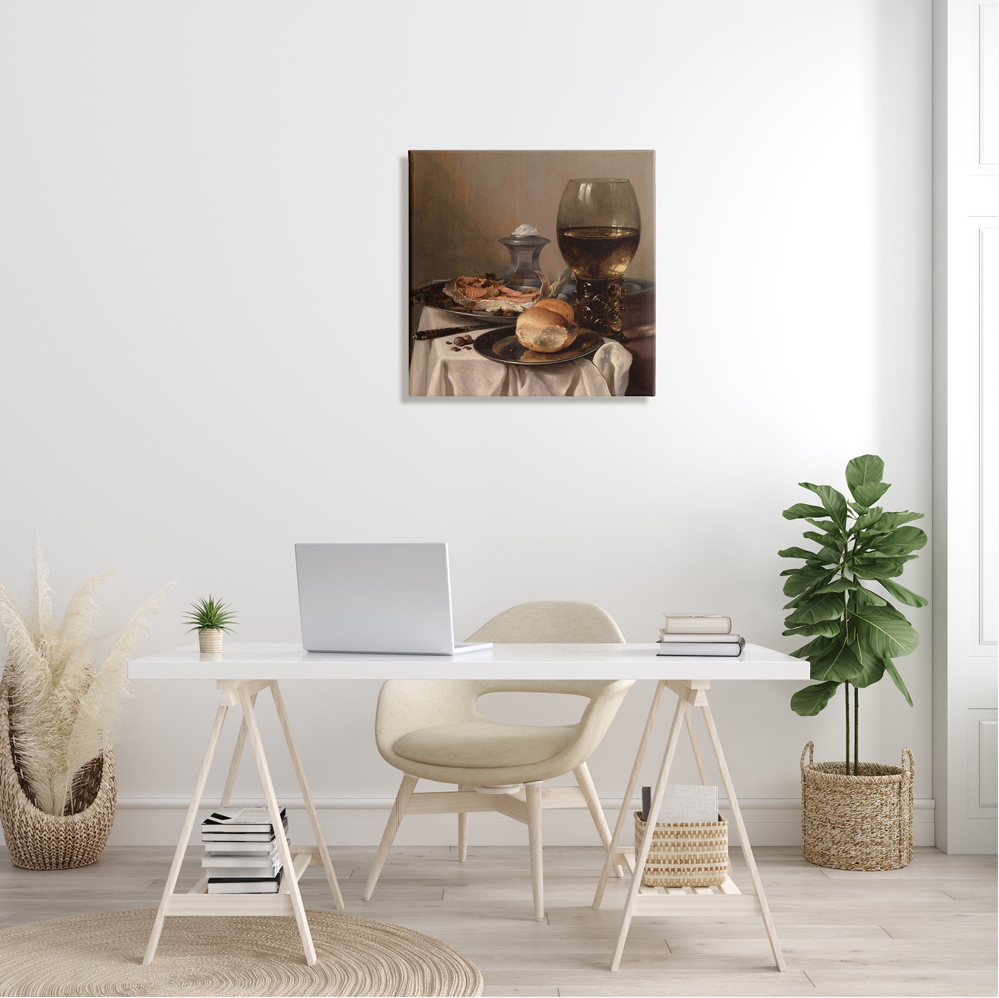 Stupell Industries Still Life with Salt Pieter Claesz Classical Painting Painting Gallery Wrapped Canvas Print Wall Art, Design by one1000paintings
