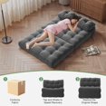thumbnail image 6 of Huisuilinss Folding Sofa Bed,Convertible Sleeper Chair With Pillow,Portable Fold Out Chair Bed,Futon Sofa Bed,Folding Floor Couch,Foldable Mattress Back Support For Home Office Dorm Guest Use,Full, 6 of 7