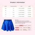 thumbnail image 7 of MSemis Kids Girls Metallic A-Line Mini Flared Pleated Skirt Hip Hop Dance Party Skirt for Girls Gold M, 7 of 7