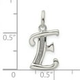 thumbnail image 2 of Pendentif Charme Collier Monogramme Initiale Lettre E en Argent Sterling 925, 2 of 6
