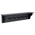 thumbnail image 4 of Ballucci Wall Coat Rack Shelf, Entryway Floating Shelf Rack, 5 Pegs, 24", Black, 4 of 9