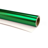 CleverDelights Metallic Green Wrapping Paper - 30" x 300" Jumbo Roll - 62.5 SqFt Paper