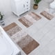 thumbnail image 5 of Juego de 4 Alfombras de Baño con Funda En Forma de U para La Tapa Del Inodoro - Alfombras de Baño de Felpa de Microfibra Absorbente y Antideslizante, Lavables a Máquina En Gris, Marrón y Azul - 40X80, 5 of 7