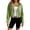 Green, variant on Womens Hoodiess Light Zip Up Hoodie Outer Layer Cropped Jacket Sweatshirt with Pockets S-2XL