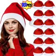 thumbnail image 2 of Sombreros de Navidad para niños y adultos, gorros de Papá Noel rojos, gorras de Feliz Navidad, decoración de fiesta de año nuevo, suministros de Navidad, 10/1 piezas, 2 of 4