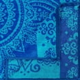 thumbnail image 4 of Floral Mandala Egyptian Cotton Oversized Beach Towel Set, Blue and Teal, 2-Pieces Default Title, 4 of 5