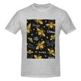 thumbnail image 4 of Bingfone Hohey Bee Golden Embroidery Men'S Loose Fit Short-Sleeve Pocket T-Shirt, 4 of 7