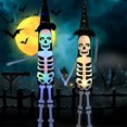 thumbnail image 5 of Decoración de manga de viento de calavera de Halloween, luces decorativas de Halloween, linternas de esqueleto de calavera, 5 of 5