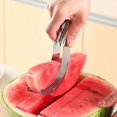 thumbnail image 3 of Stainless Steel Watermelon Slicer Cutter Knife Corer Fruit Tools Kitchen Accessories Gadgets Watermelon Spoons, 3 of 4