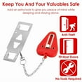 thumbnail image 3 of 2Pcs Portable Travel Door Lock Home Hotel Apartment Security Lock Security Tool, 3 of 6