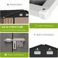 thumbnail image 7 of Yeshouse Large 12x10ft Garden Storage Shed, Weatherproof Tool Shed with Upgraded Structure & Secure Locking Door, 7 of 7