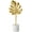Large, variant on Namzi Figurines Toys Decor,Leaf Ornament Simple Design Marble Base Nordic Style Golden Wrought Iron Feather Garniture for Home （Large）