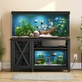 thumbnail image 3 of DEXTRUS Heavy Duty Metal Aquarium Stand, 55-75 Gallon Fish Tank, Turtle Tank, Reptile Terrarium, 865 lbs Capacity, 3 of 9