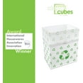 thumbnail image 5 of Clean Cubes 13-Gallon Pop-Up Trash Bins, 3-Pack, Recycle – Disposable, Collapsible, with Fitted Trash Bags, 5 of 7