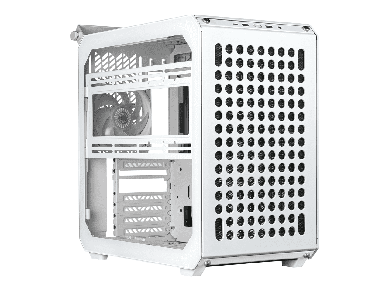 Cooler Master Qube 500 Flatpack ホワイト Cooler Master QUBE 500 Flatpack White Small High Airflow Mid