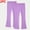 Purple-08, variant on Sentuca 2PC Girls Flare Leggings Cute Kids Bell Bottom with Elastic Waist Cotton Bootcut Yoga Pants Trendy Clothes