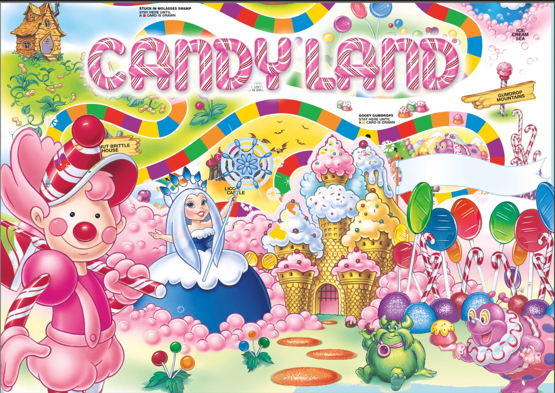 Ceaco Hasbro Candy Land Sugar High 500-Piece Interlocking Jigsaw Puzzle for Adults Ages 14+