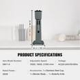 thumbnail image 4 of VEVOR Commercial Milkshake Machine, 375W Single Head Milkshake Maker Mixer, 3-Speed Drink Blender Machine, Comes with 820ml Stainless Steel Cup, 4 of 9