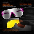 thumbnail image 2 of GRITR Shooting Safety Glasses w/ Interchangeable Lenses & Eva Case, Pink, 2 of 7