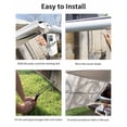 thumbnail image 7 of 4th of July RV Awning Sun Shade Screen 9'X15.3' Star Wreath Mesh Sunscreen Rustic Wood Grain Awning Shade Screen with Zipper UV Blocker Completed Kits Outdoor Canopy for RV Motorhome Camper Trailer, 7 of 7