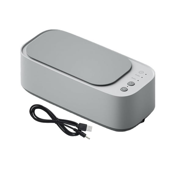 Machine de Nettoyage Ultrasonique Portable pour Lunettes et Bijoux - Fournitures de Nettoyage Domestique à Chargement USB 1 Ensemble, Blanc