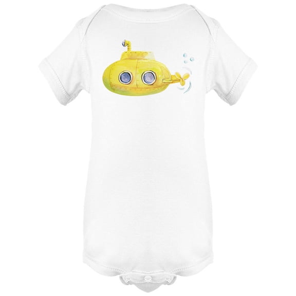 Yellow Submarine Doodle Bodysuit Infant -Image by Shutterstock, Newborn