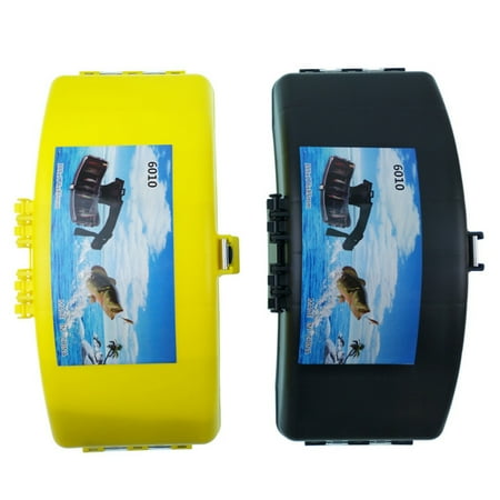 Sijiali Folding Portable Fishing Bait Waist Box Lure Reel Holder Carrier Tackle Carrying Case
