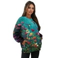 thumbnail image 7 of SCRAWLGOD Hummingbird Floral Print Crewneck Fall Sweatshirts for Women Trendy Women's Long Sleeve Pullover Tops with Pockets Stylish for Daily Wear, Spots, Office, S, 7 of 7