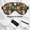 thumbnail image 4 of Naloa Forest Squirrel Print Sleep Mask for Sleeper, Light Blocking Sleeping Eye Mask for Women Men, Eye Shade with Adjustable Strap for Travel, Nap,Meditation, 4 of 7