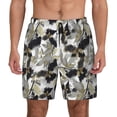 thumbnail image 3 of Uemuo Abstract Watercolor Pattern Mens Swim Trunks Quick Dry Board Shorts with Mesh Lining, Stretch Beach Shorts Quick Dry No-Chafing Board Shorts-, 3 of 9