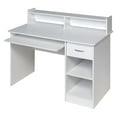 OneSpace Essential Computer Desk Hutch with PullOut Keyboard