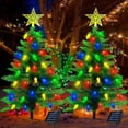 thumbnail image 1 of Árbol de Navidad solar Ohwewant de 3.6 pies con 100 LED, 8 modos, paquete de 2, 1 of 9