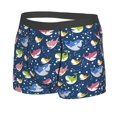 thumbnail image 2 of Wukai Colorful Cartoon Shark Print Men’s Underwear Breathable Boxer Briefs,&nbsp;Moisture Wicking & Breathable-X-Large, 2 of 7