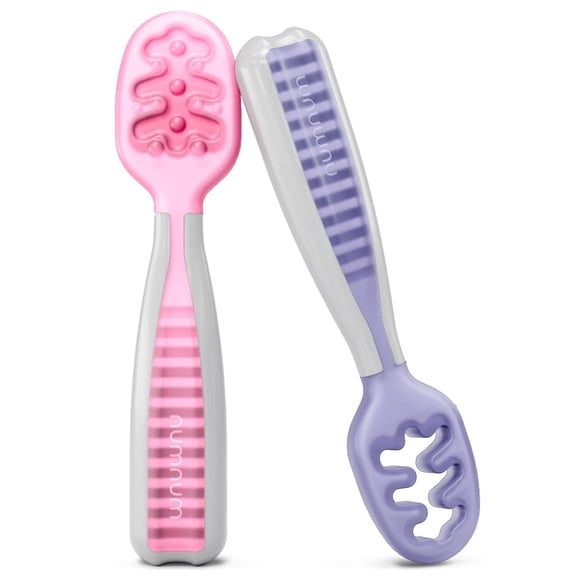 Cucharas para Bebé NumNum GOOtensils 6+ Meses Libre de BPA Paquete de 2