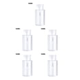 thumbnail image 3 of Xingzhi Distributeur de Pompe à Pression Vide Récipient de Stockage Rechargeable Flacon Transparent Boîte de Manucure 150ml 5Ensemble, 3 of 6